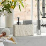 Stone Effect Soap Dispenser & Sponge Holder - Image 5
