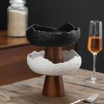 Pedestal Ceramic Serving Bowl - Image 7
