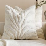 Ivory Tufted Textured Cushion Cover Set