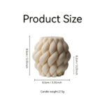 Scandinavian Twist Decorative Candle - Image 2