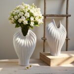 Sculpted Stone Ceramic Vase - Image 5