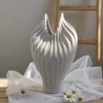 Sculpted Stone Ceramic Vase - Image 4