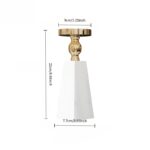 Marble & Gold Pillar Candle Holder - Image 2