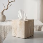 Travertine Tissue Box Holder - Image 7
