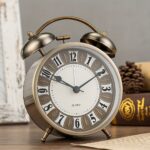 Vintage Gold Twin Bell Clock - Image 7