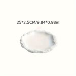 Organic Stone Edge Ceramic Plate - Image 3