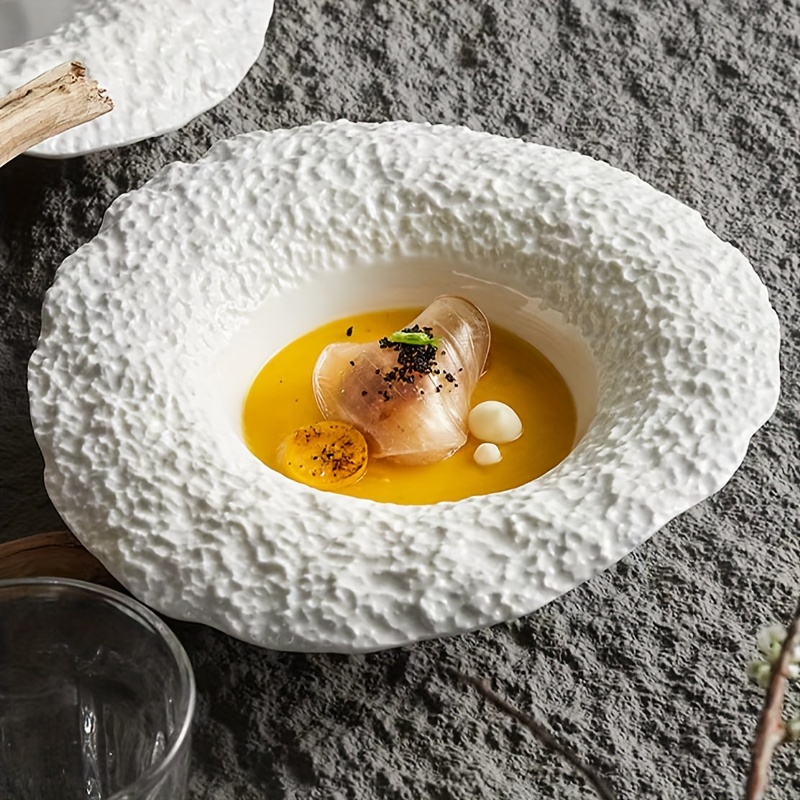 product-fancy-74b47904-2d96-467b-b378-56615439a547 Rock Texture Artisan Pasta Bowl - Image 1
