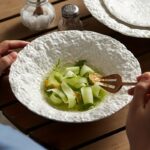 Rock Texture Ceramic Serving Bowls Set - Image 7