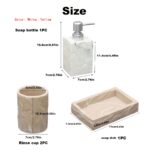 Stone Texture Bathroom Accessory Set - Image 4