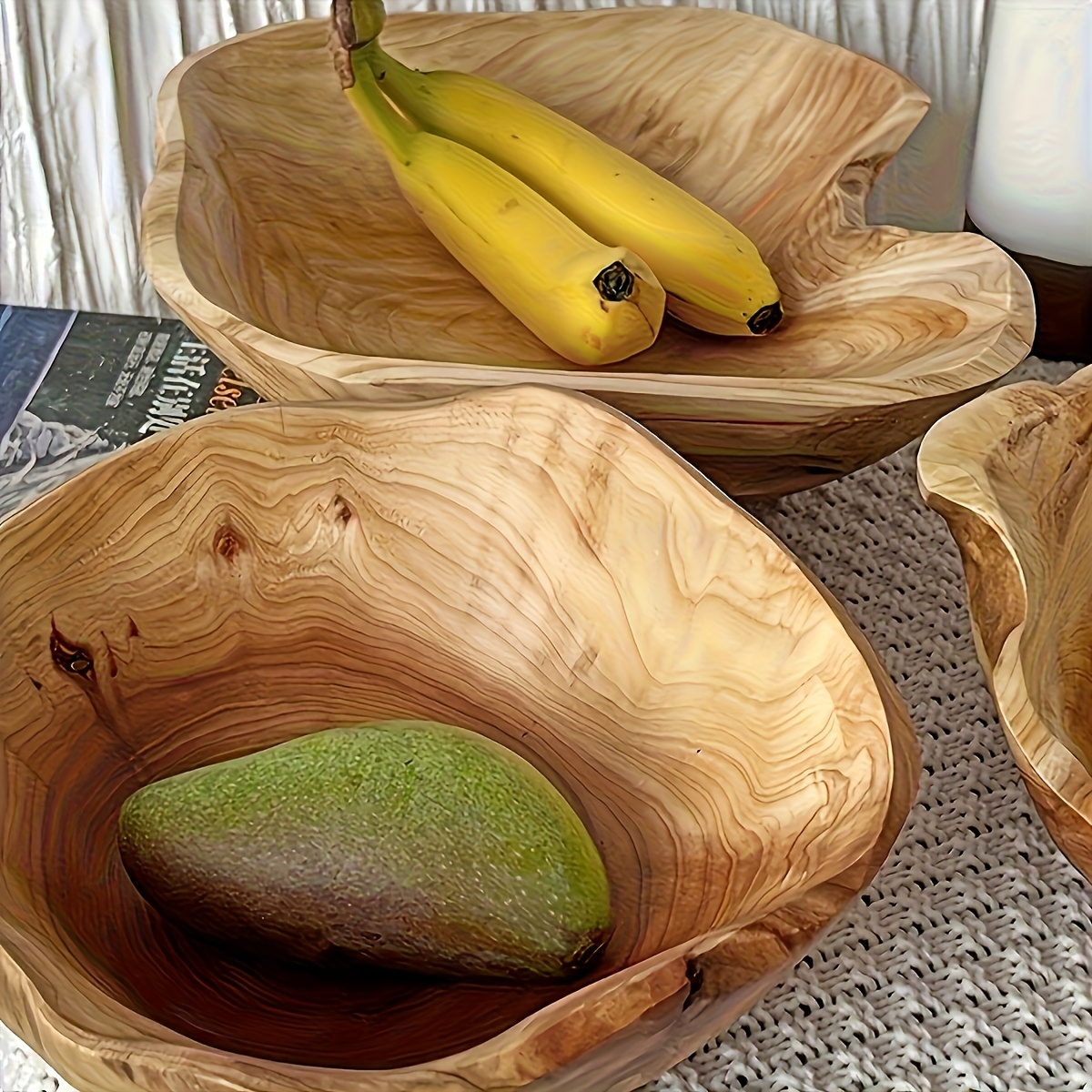 product-fancy-7baedf9f-cc1f-4b42-87c1-26e4f0c9a979 Organic Solid Wood Fruit Bowl - Image 1