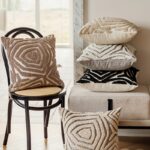 Textured Geometric Cushion Cover