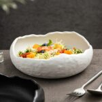 Organic Ceramic Serving Bowl