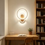 Golden Halo Ring Wall Light