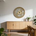 Art Deco Gold Wall Clock - Image 6