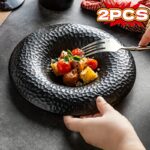Hammered Ceramic Dining Plate Set - Image 7