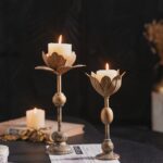 Vintage Lotus Candle Holder - Image 3