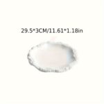 Organic Stone Edge Ceramic Plate - Image 2