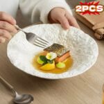 Rock Texture Ceramic Serving Bowls Set - Image 3