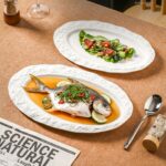 Rock Texture Oval Serving Platter Set - Image 5