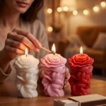 Rose Sculpted Soy Wax Candle
