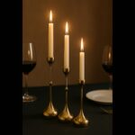 Golden Teardrop Candle Holder Set - Image 3