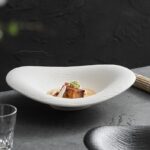 Organic White Sculpted Serving Bowl - Image 5