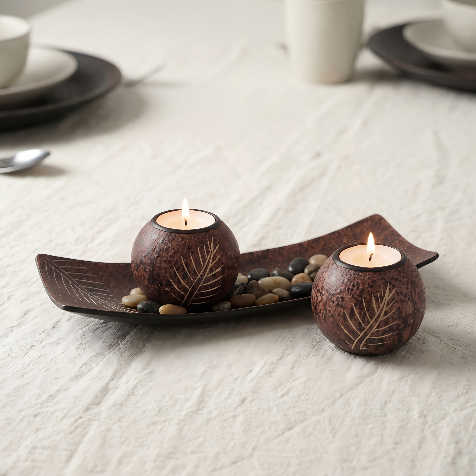product-fancy-9e88c4c7-ab88-4e66-b8dd-62300050d55c Handcrafted Style Tea Light Holder Set - Image 1