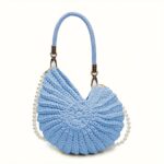 Coastal Pearl Woven Tote - Image 3