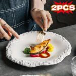 Rock Edge Ceramic Dinner Plate Set - Image 8