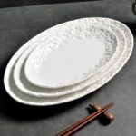 Organic Stone Oval Serving Plate Set - Image 4