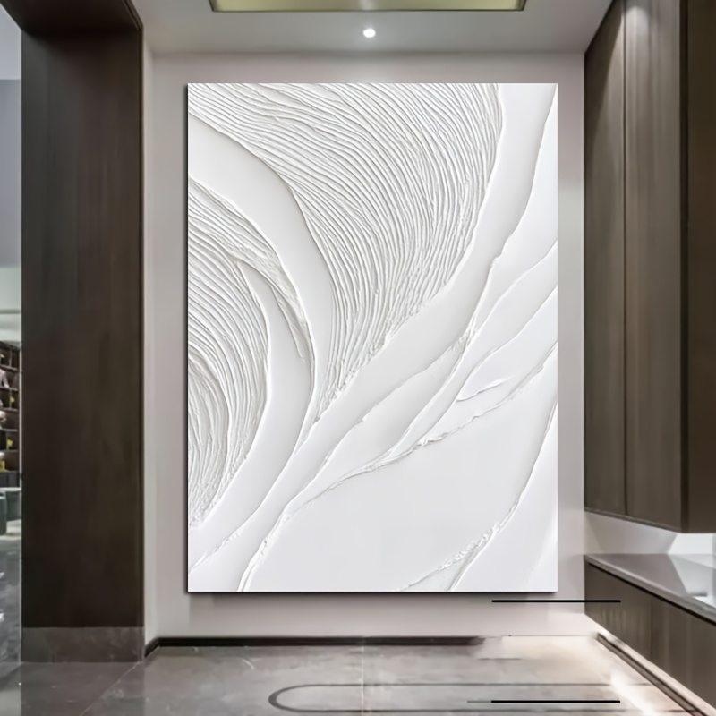 product-fancy-a48e1e6b-3d5d-429a-841f-9e7258fb4c99 Textured White Wave Canvas Art - Image 1