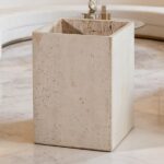 Travertine Stone Waste Basket