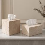 Travertine Tissue Box Holder