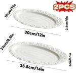 Rock Texture Oval Serving Platter Set - Image 2