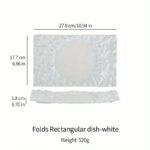 Rock Texture Ceramic Serving Platter - Image 2
