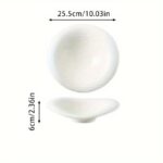 Organic White Sculpted Serving Bowl - Image 3