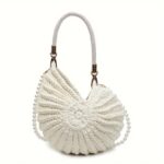 Coastal Pearl Woven Tote - Image 4
