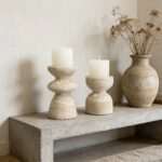 Hand-Carved Marble Candle Holder Set - Image 5