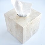 Travertine Tissue Box Holder - Image 5
