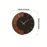 Modern Walnut Contrast Wall Clock - Image 5