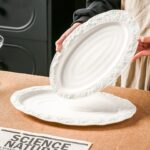 Rock Texture Oval Serving Platter Set - Image 6