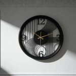 Art Deco Gold Wall Clock - Image 4
