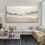 Ocean Horizon Sculpted Wall Art - Image 2