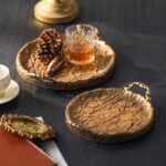 Antique Brass Decorative Tray Set - Image 4