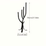 Luxury Black Sculptural Candle Holder - Image 2