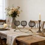 Three-Light Gold Candle Centrepiece - Image 3