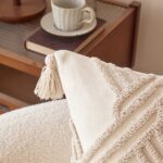 Ivory Geometric Tufted Cushion Cover - Image 5