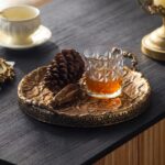 Antique Brass Decorative Tray Set - Image 3