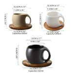 Stone Ceramic Mug & Saucer - Image 4