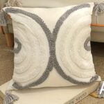 Tufted Lattice Tassel Cushion Cover - Image 6